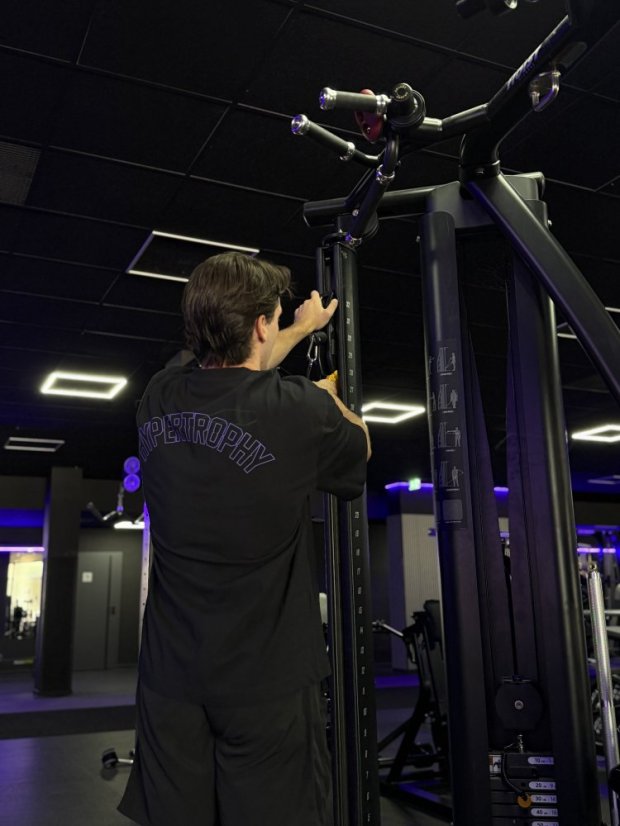 Pánské oversized tričko HYPERTROPHY - Velikost: M